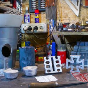 ep 30 01 How to make a metal foundry at home and to melt aluminum to cast a motorcycle part